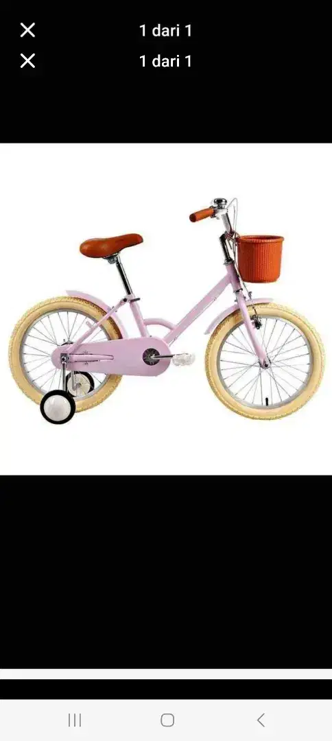 SEPEDA ELEMENT KIDS BIKE CUPCAKES 16. New, nego sampai jadi