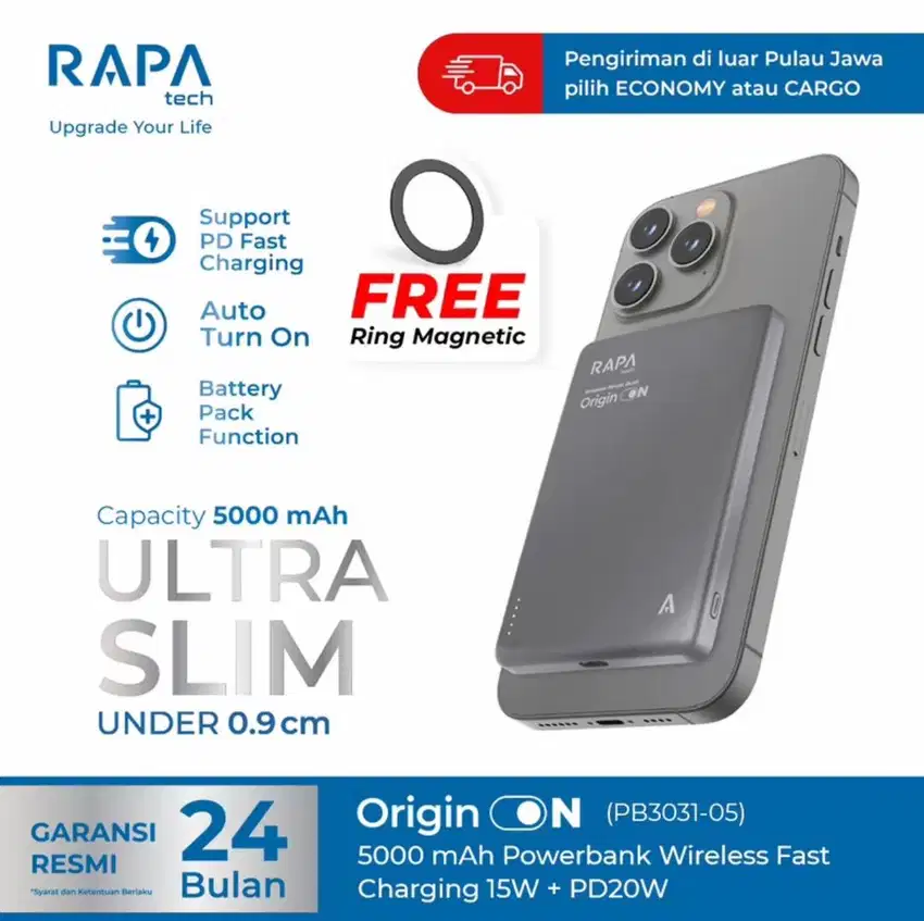 RAPAtech Powerbank Origin On 10000 mAh