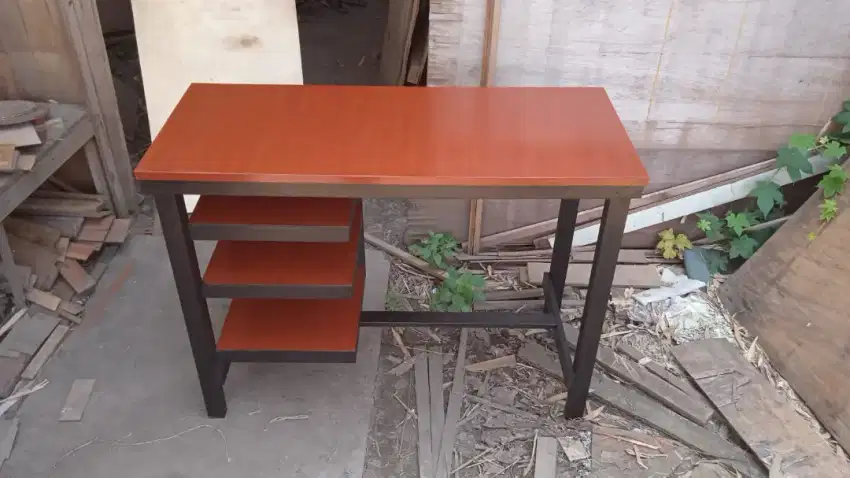 Meja belajar, meja laptop rak minimalis murah
