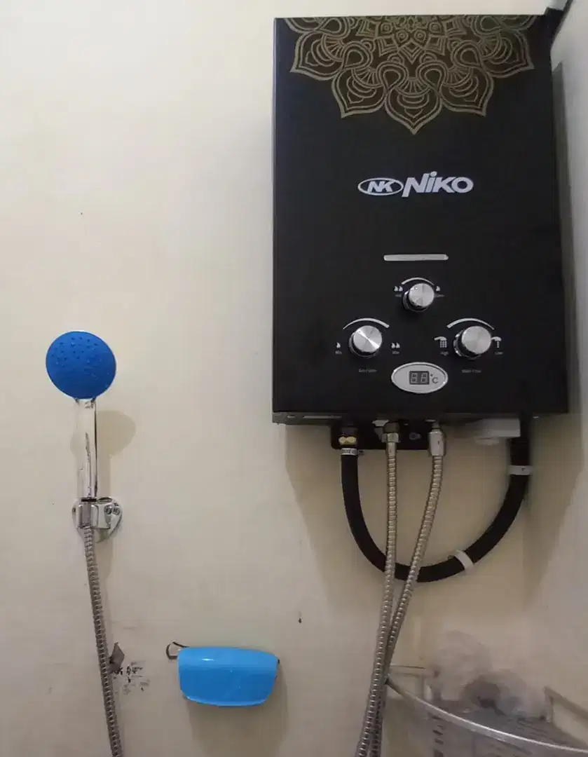 New × Water Heater Gas Niko Tanpa Listrik