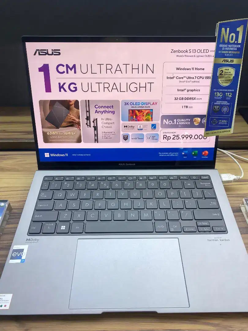 Laptop Asus Zenbook S 13 OLED BISA KREDIT