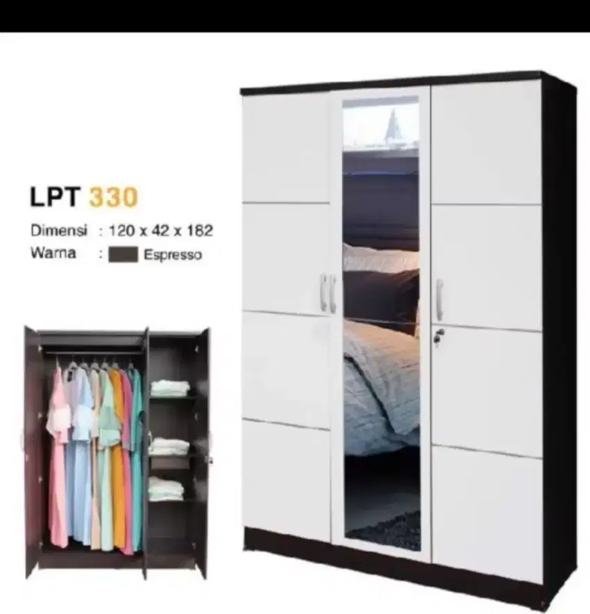 LEMARI GAMIS 3 PINTU