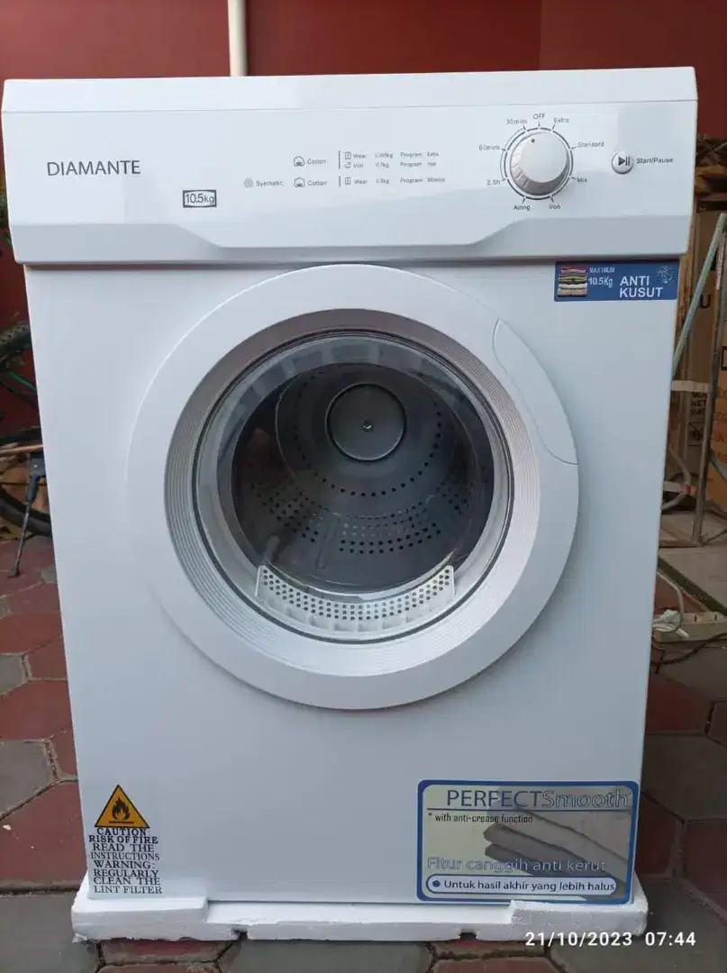 DRYER/MESIN PENGERING LAUNDRY DIAMANTE ANALOG KONVERSI GAS 10,5 KG