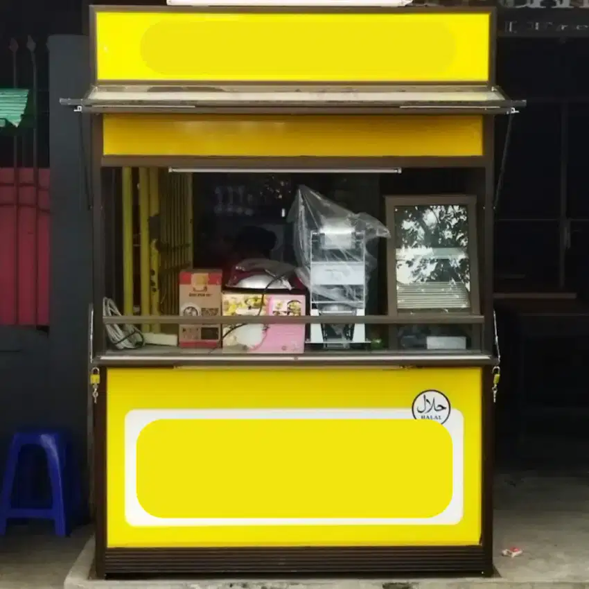 Rombong Gerobak Booth untuk Jualan di stand Makanan Minuman