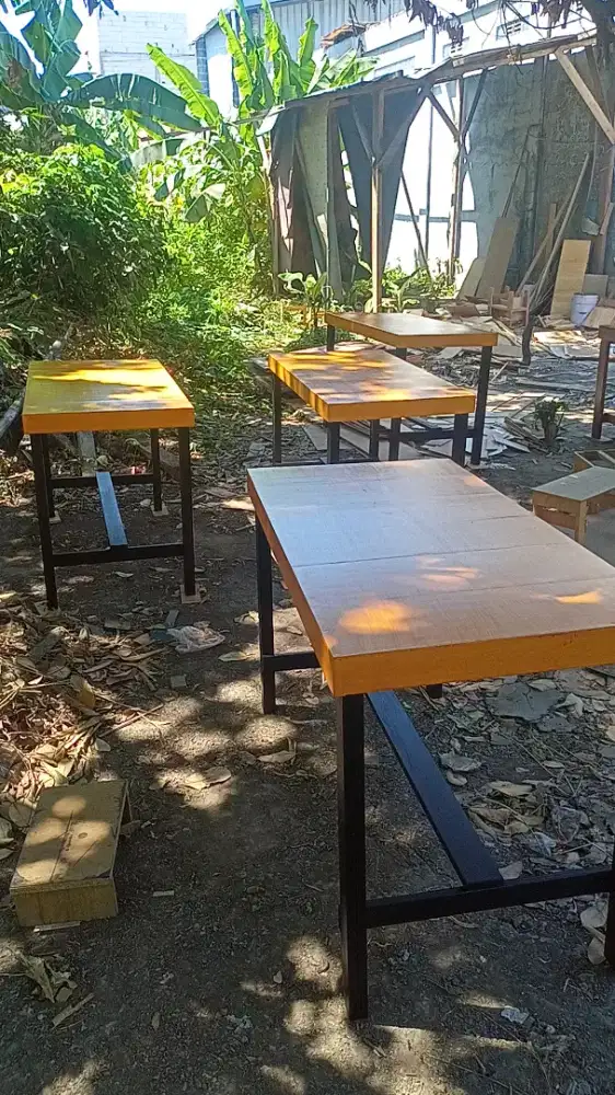 Meja warung makan, meja jualan panjang 120cm READY