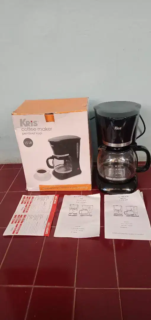 KRIS COFFEE MAKER 1,5 liter KRISBOW COFFEE MAKER