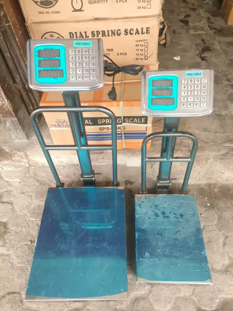 Timbangan barang 2 display 150 kg Ada tera