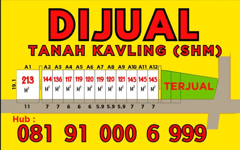 Tanah Kavling klaten Pinggir jalan Nglinggi Kebonarum