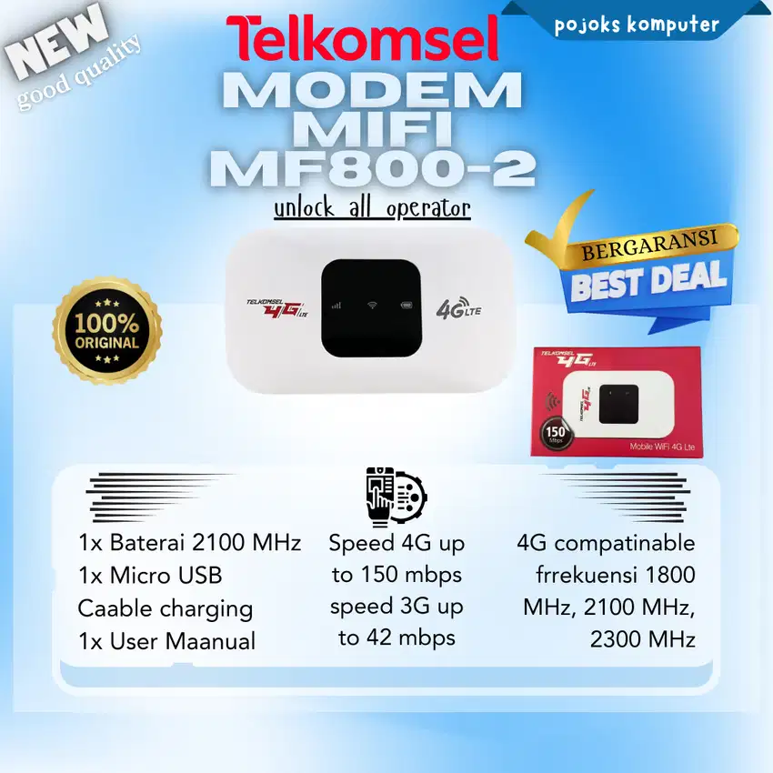 Modem Mifi Telkomsel 4G LTE Unclock all operator