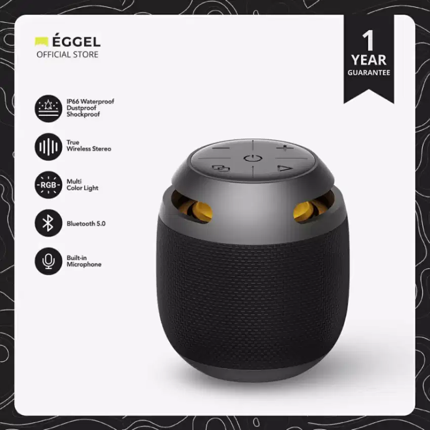 Speaker Bluetooth EGGEL Play RGB Light