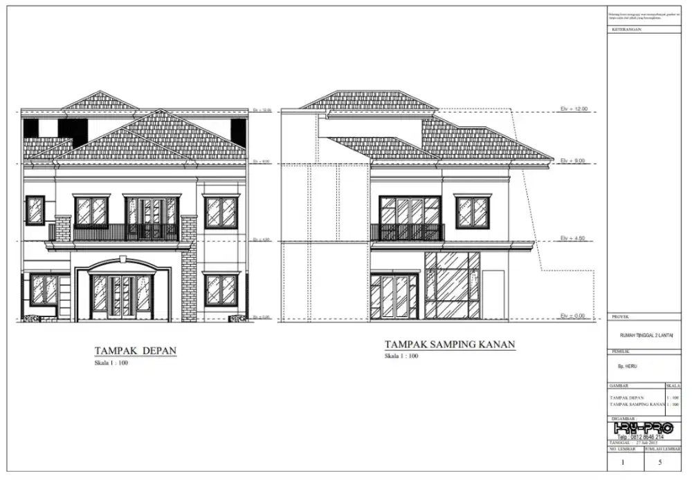 Jasa Gambar Autocad & 3D, Gambar Kerja Struktur Beton & Struktur Baja