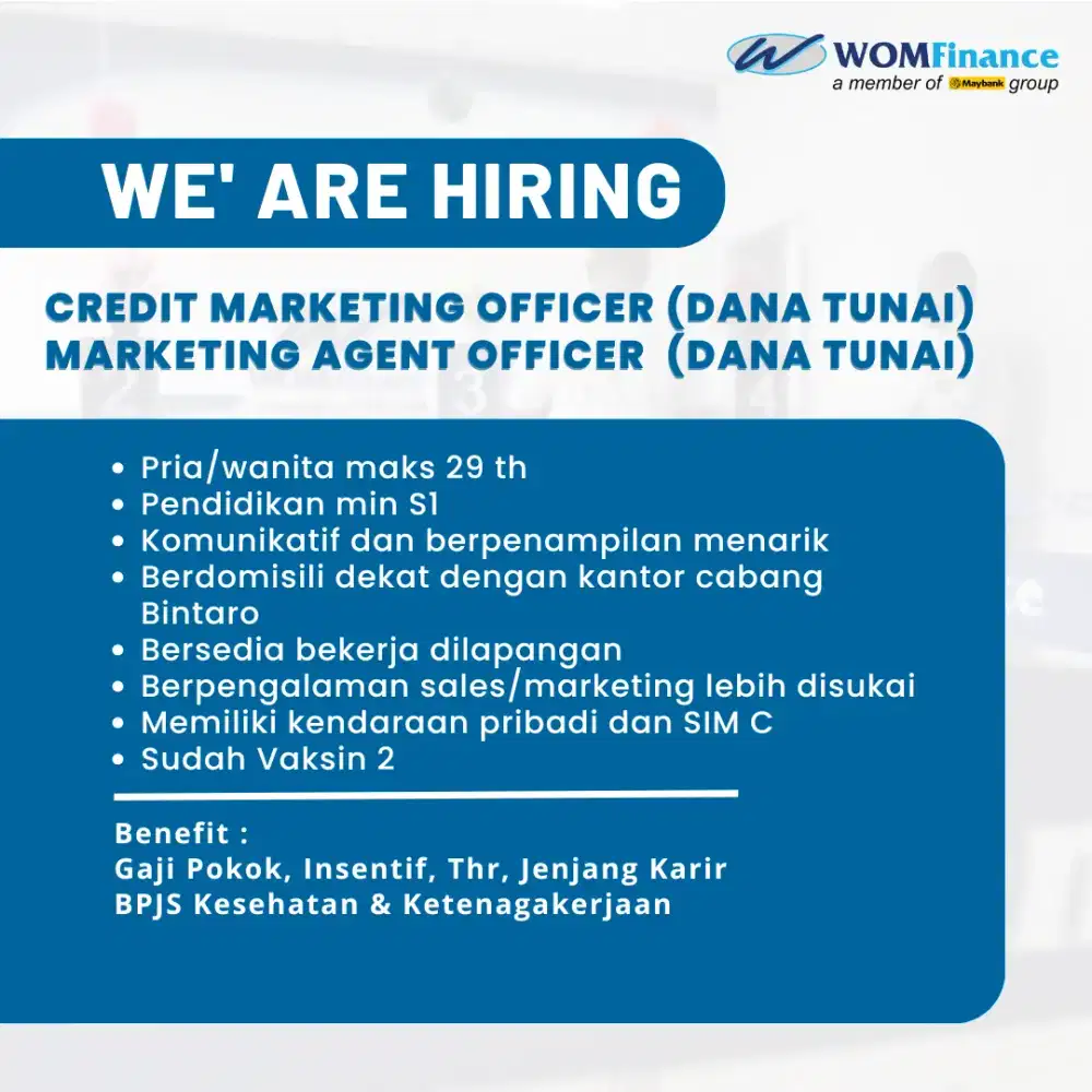 Marketing Agent Officer