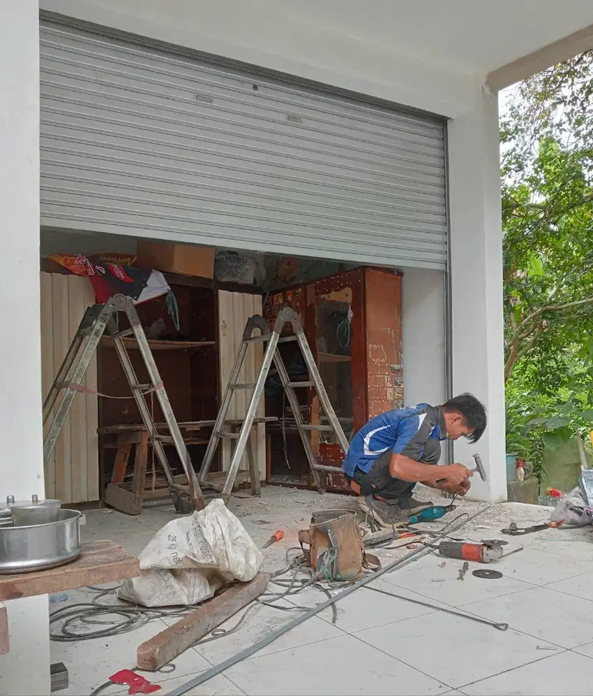 Rolling Door pintu gulung ruko toko warung, pasang baru & servis