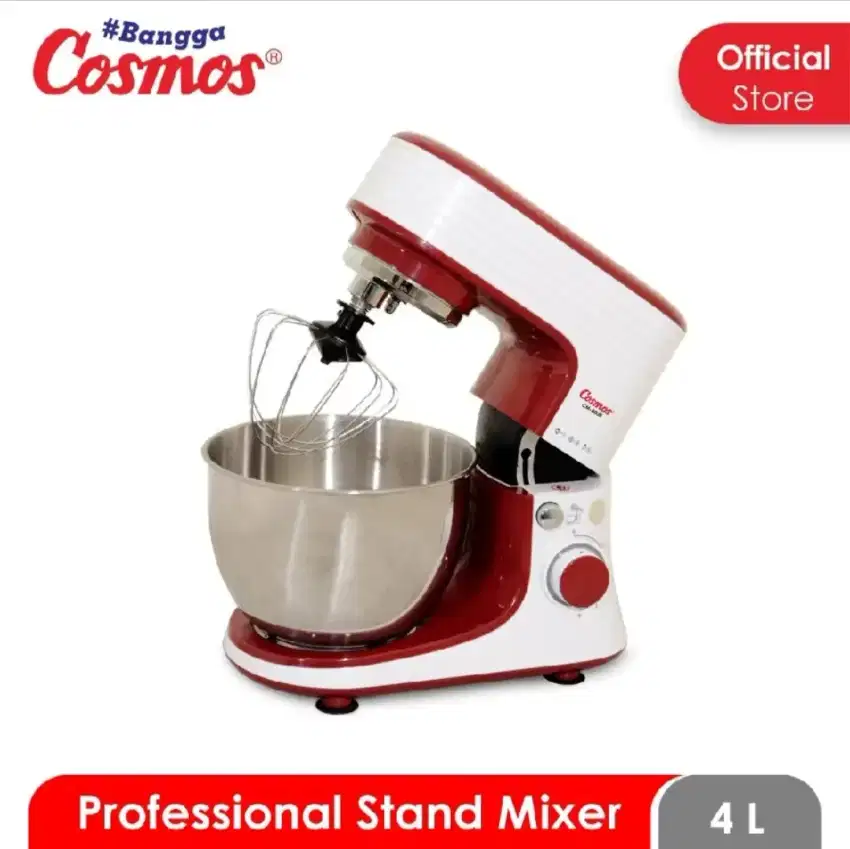 Cosmos CM-8000 – Stand Mixer 4 Liter 600 Watt Metal Gear 4 Liter