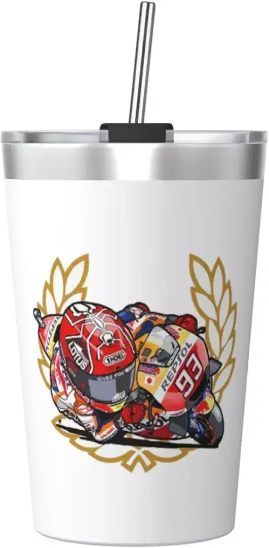 Tumbler motogp, with straw blackpink