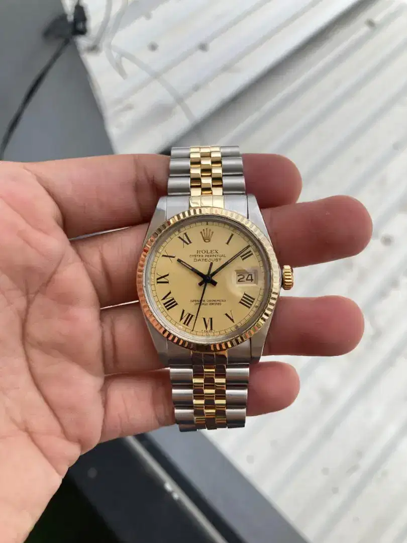 ROLEX DATEJUST 16013 *Buckle Dial* Two Tone SS/18K AUTOMATIC ORIGINAL