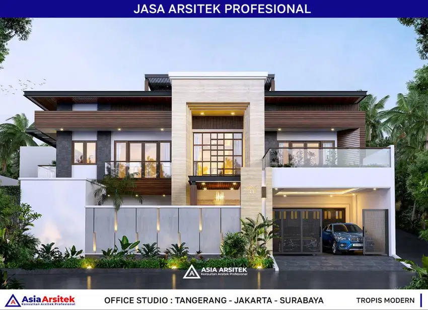 Jasa Arsitek Desain Rumah di Tangerang Desain Rumah 540 m2