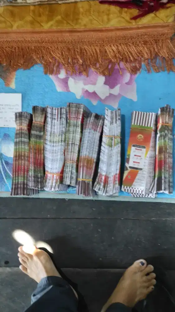 Kertas pembungkusan kebab dg roti pjg