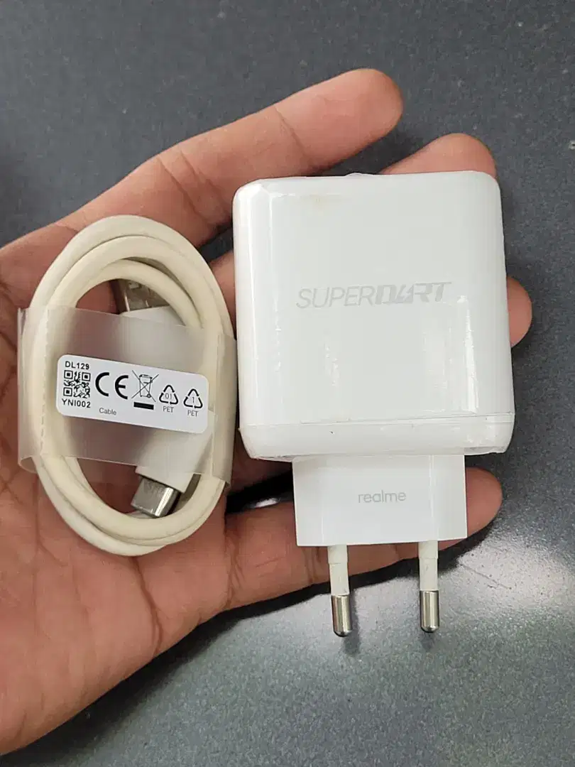 Charger super dart 65watt original cabutan realme GT