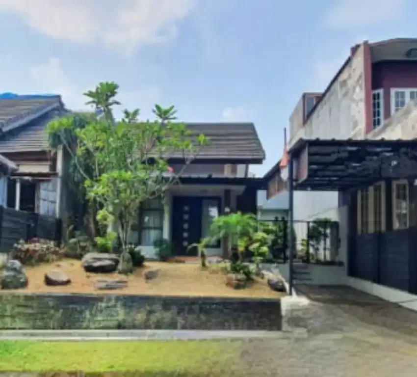 Rumah Siap Huni dlm Cluster BNR, depan Taman, halaman luas