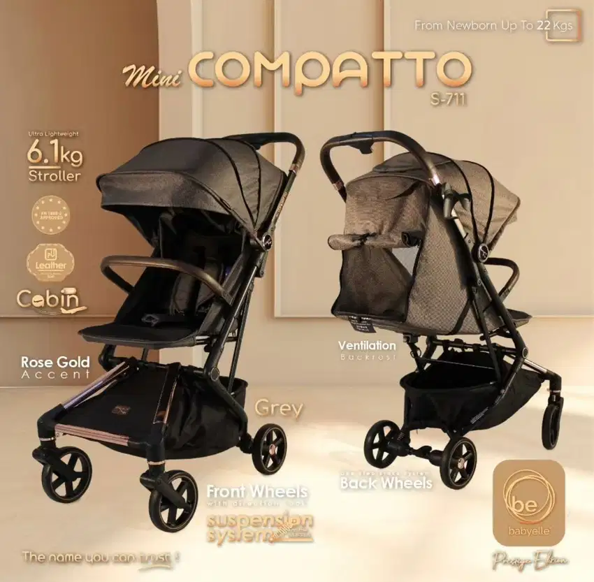 Babyelle Mini Compatto Prestige Edition Cabin Size Baby Stroller S 711