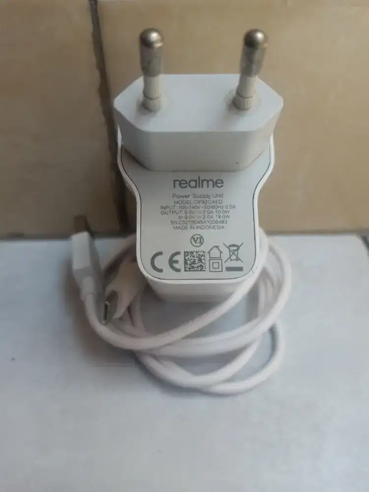 Charger asli ori bawaan realme C17, C25, C35 tipe C