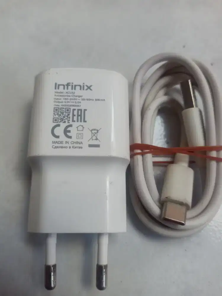 Charger asli ori bawaan infinix hot 30i, hot 11, smart 8 tipe C