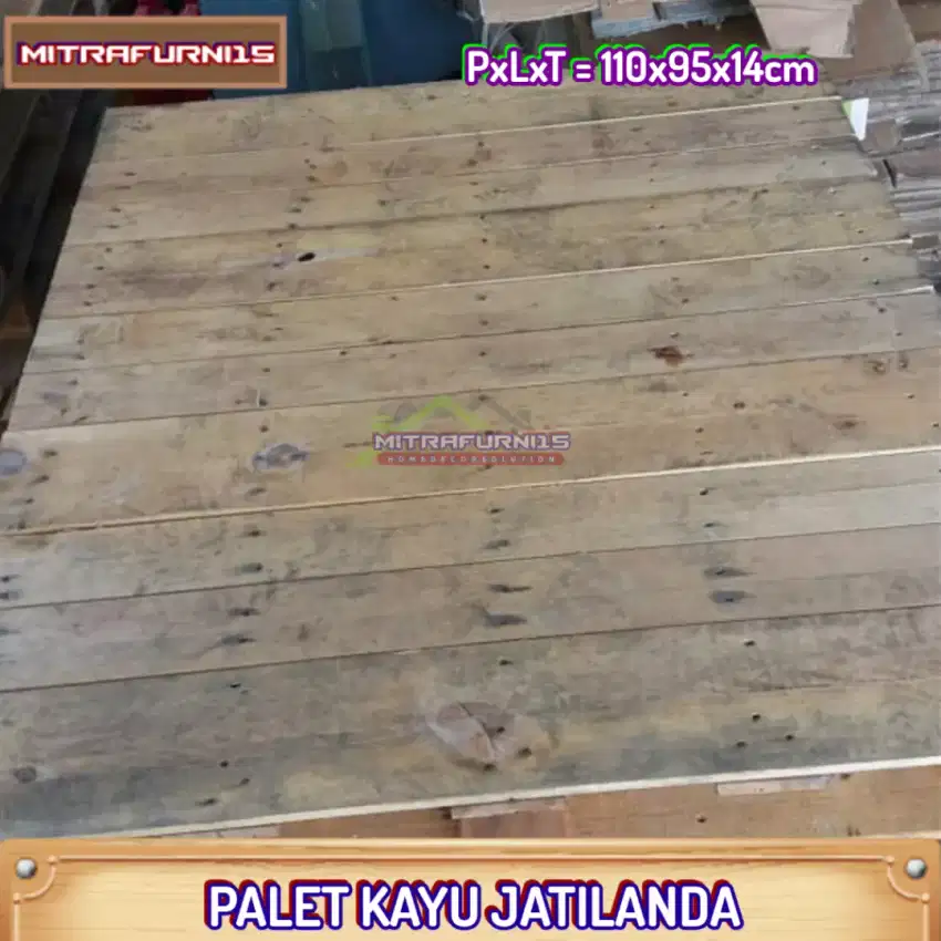 Palet eks logistik kayu jati belanda -bksj1