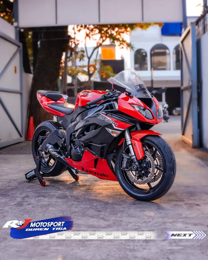 Kawasaki ZX6R Merah 2011 Exhaust M4 Full Paper Best Offer Best Price