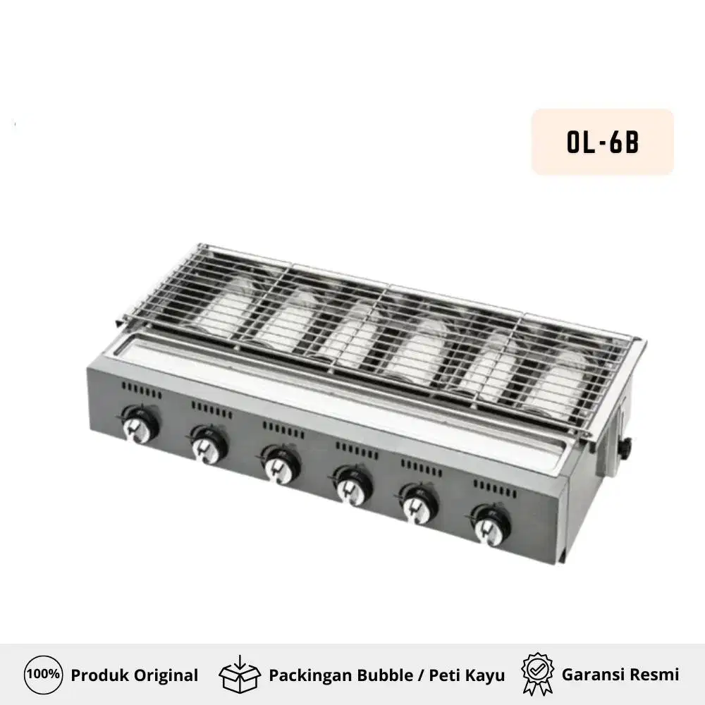 GETRA OL-6B GETRA ROASTER 6 BURNER / PEMANGGANG/ GRILLER