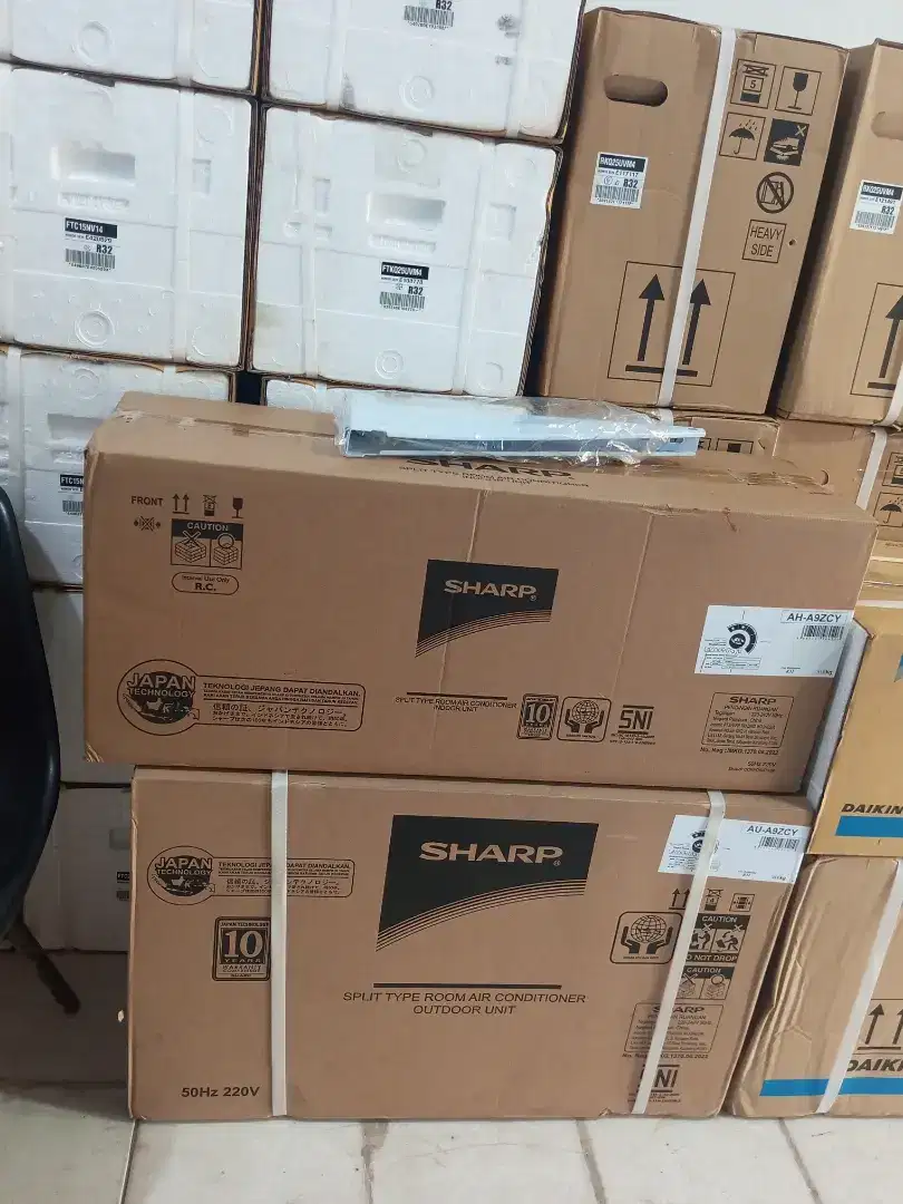 AC SHARP 1/2 PK BERIKUT PEMASANGAN, GARANSI RESMI SHARP 1+10 TAHUN