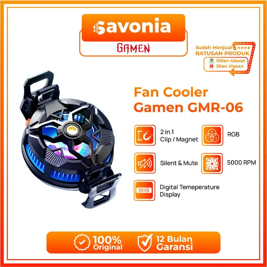 Fan Cooler GAMEN GMR06 Radiator Heatsink Magnetic Semiconductor Kipas