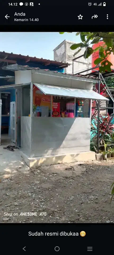 Di jual both container
