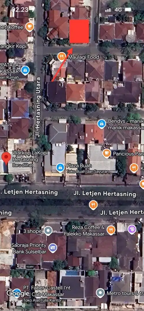 Dijual tanah Hertasning Utara