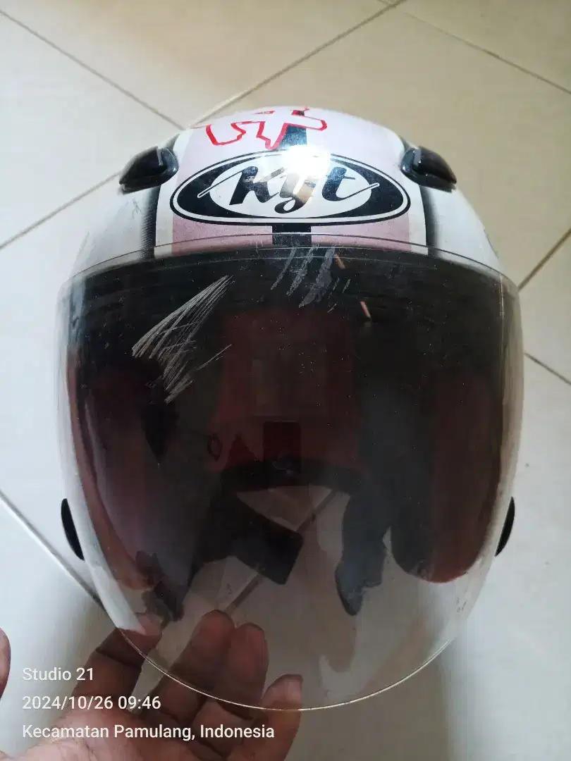 Helm KYT DJ maru seken