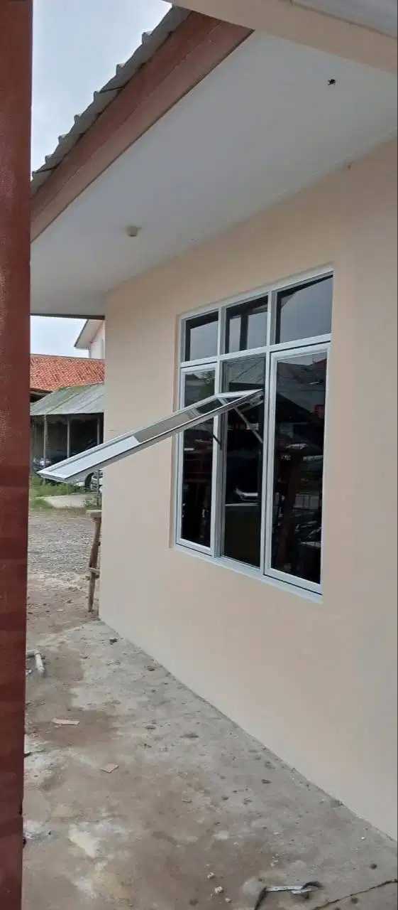 Kusen Alumunium Pintu Alumunium Kaca  Plafon Partisi Gypsum PVC