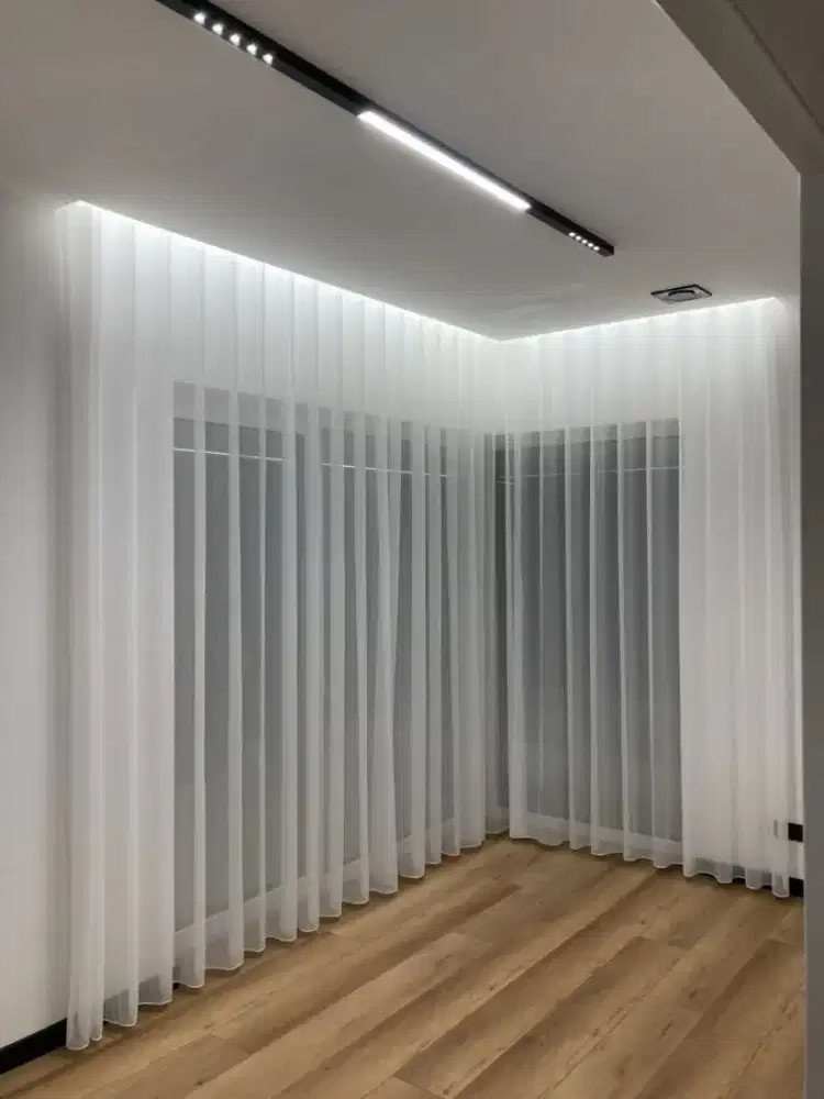 Pasang gordyn gorden murah vertikal roll blind jasa wallpaper dinding