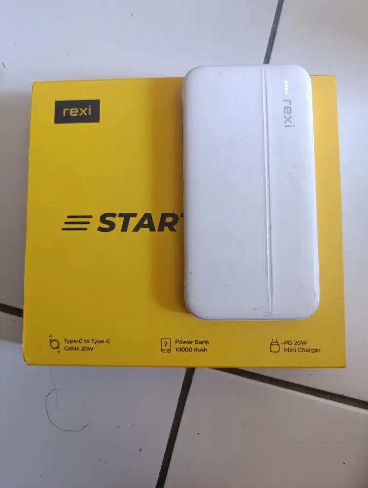 Powerbank Rexi 10.000mAH 20w Putih