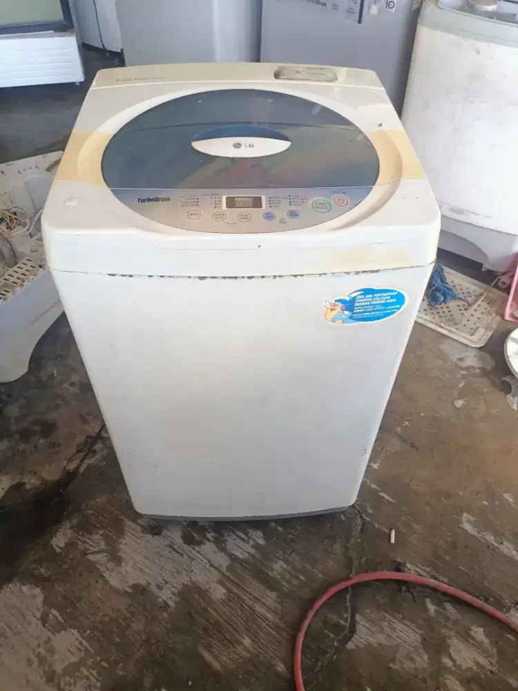 Jual mesin cuci LG masih bawaan pabrik+garansi satu bulan