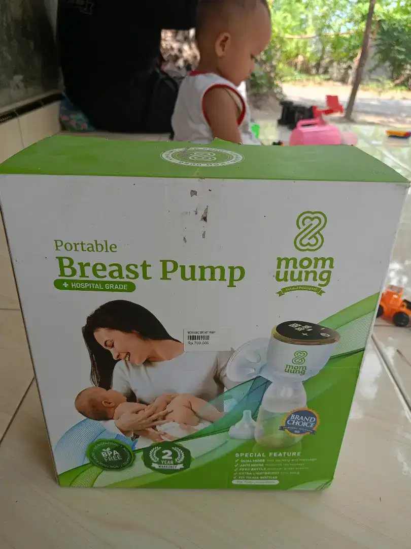 Breast pump mom uung pompa asi portabel elektrik