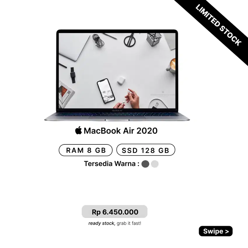 MACBOOK AIR 2020 8/128 GB RETINA 13