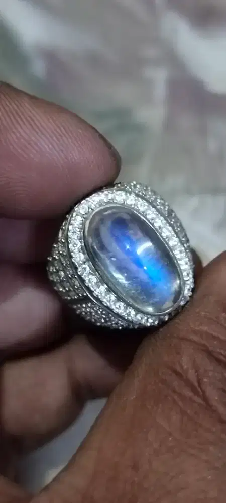 Biduri bulan / moonstone  ceylon bening