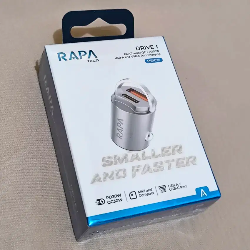 Car Charger 30W RAPAtech Drive I Casan Mobil Motor Mobile