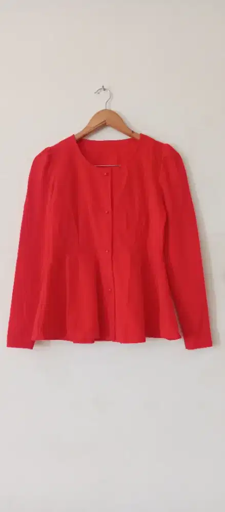 Red Cardigan wanita