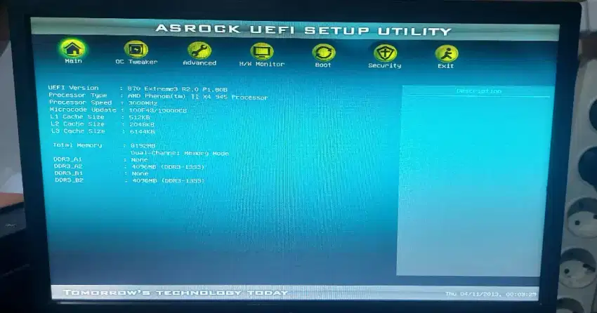 Mainbord Asrock 870 extreme3