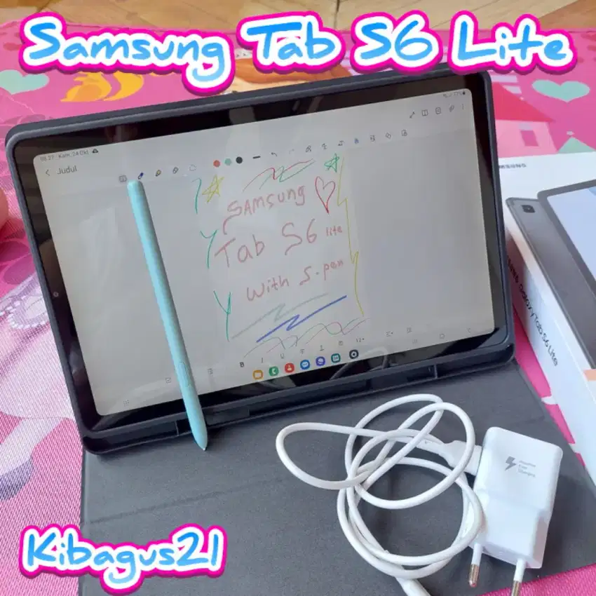 Samsung Tab S6 lite S-Pen Fullset ORI SEIN