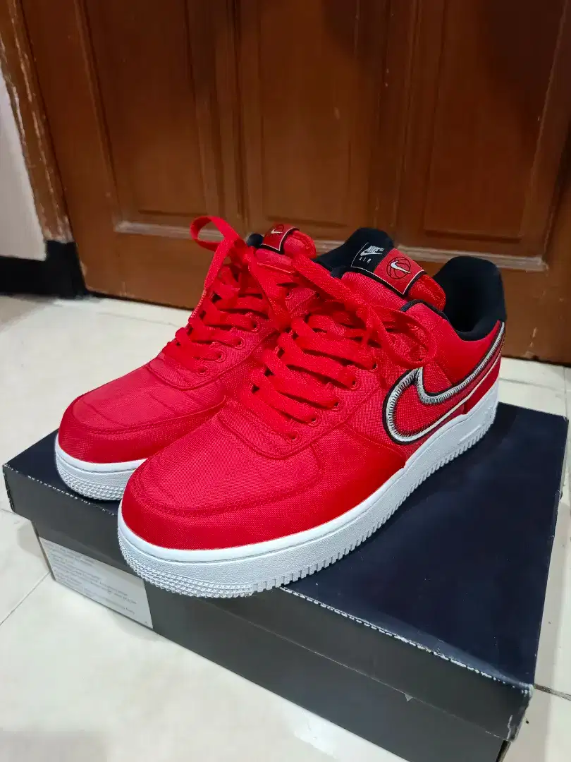 Nike Air Force 1 Low '07 University Red Reverse Stitching