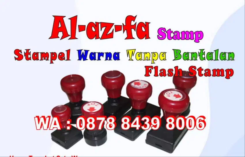 Stampel Warna Tanpa Bantalan