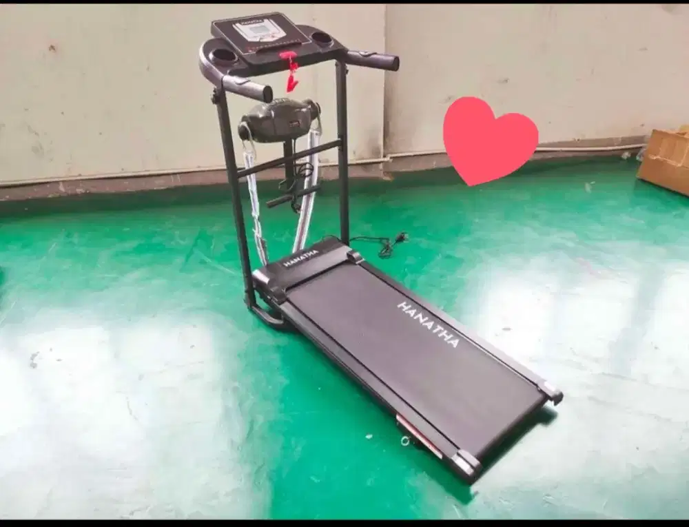 [BISA COD] PromoTreadmil elektrik multifungsi+massage unt max BB 100kg