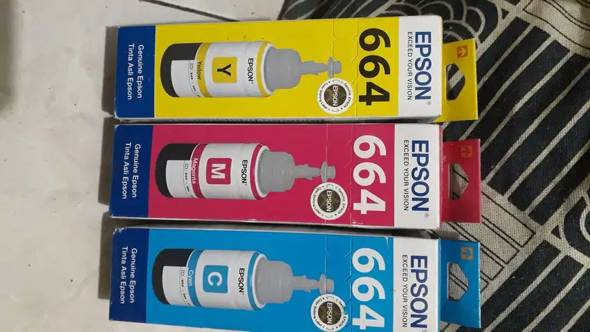 Tinta Asli Epson 3 warna